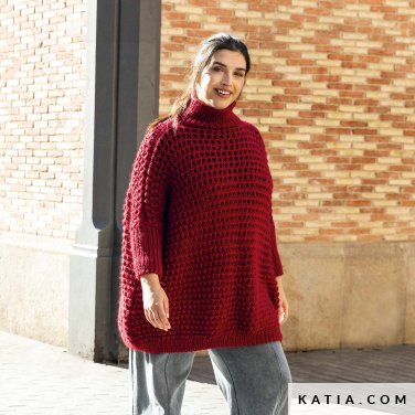 patroon breien haken dames trui herfst winter katia 6307 3 p