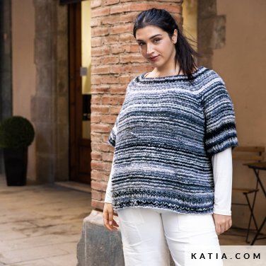 patroon breien haken dames trui herfst winter katia 6307 6 p