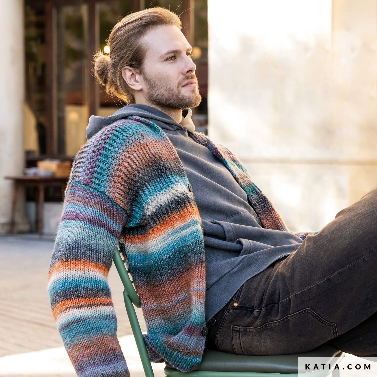 Jacket - Man - Autumn / Winter - models & patterns | Katia.com Jacket - Man - Autumn / Winter - models & patterns | Katia.com