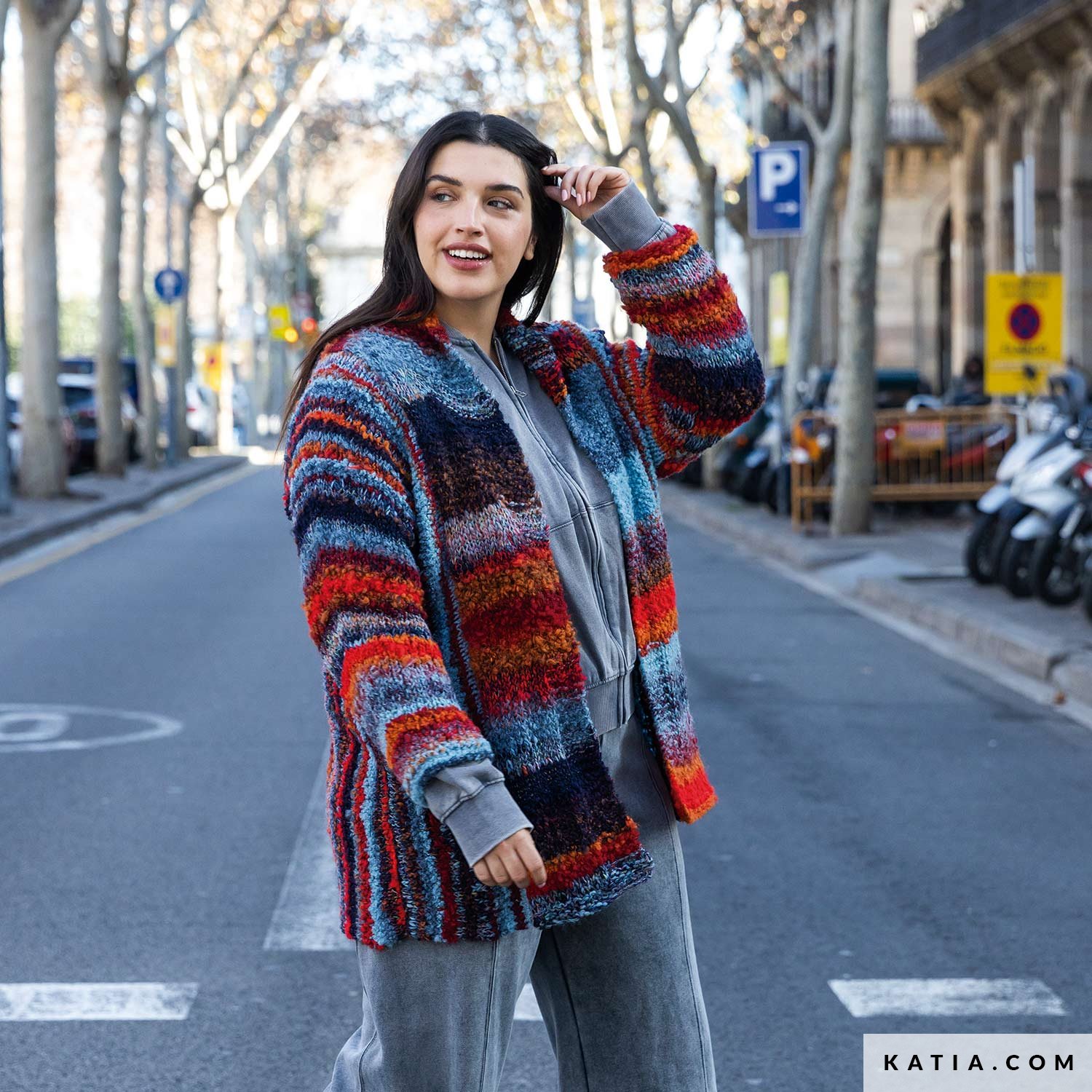 ジャケット・アウター acka loop knit cardigan Womens Zip Up Long Sleeve Cardigan, Cable Knit Chunky Sweater