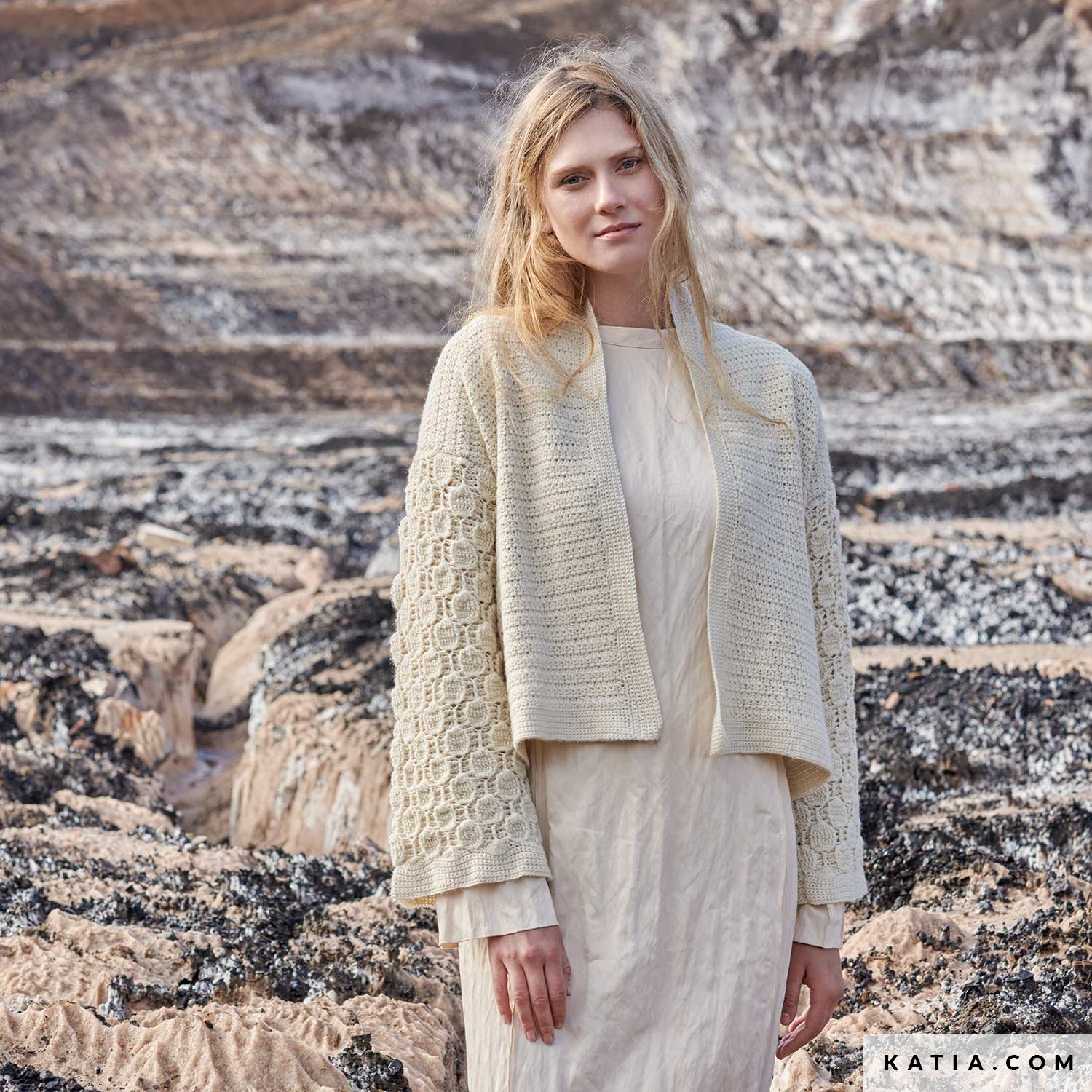Christian Berg Woman Gilet van imitatiebont met ronde hals in