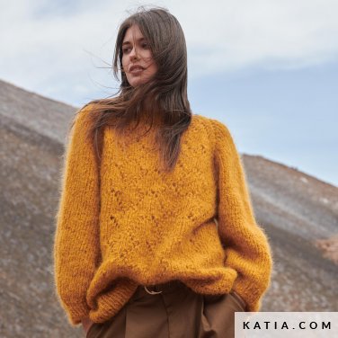 patroon breien haken dames trui herfst winter katia 6309 11 p