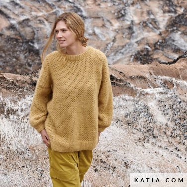 patroon breien haken dames trui herfst winter katia 6309 12 p