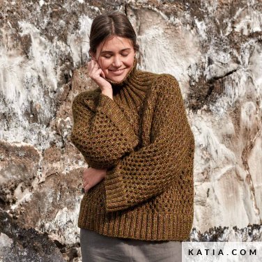 patroon breien haken dames trui herfst winter katia 6309 13 p