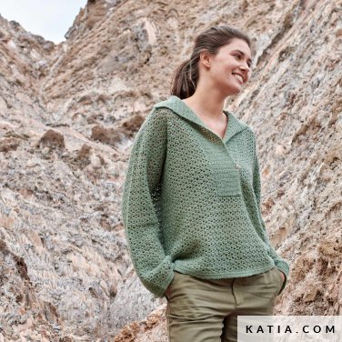 patroon breien haken dames trui herfst winter katia 6309 15 p