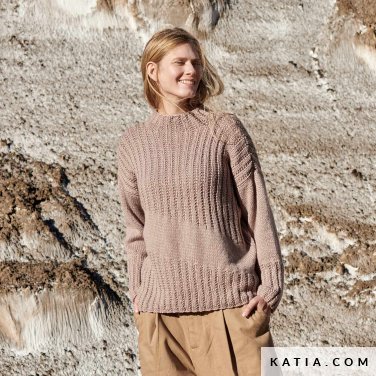 patroon breien haken dames trui herfst winter katia 6309 21 p