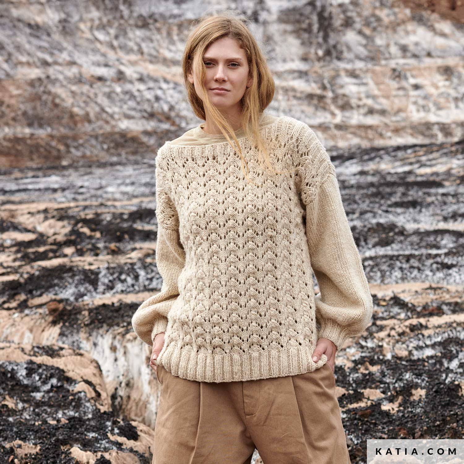 Blauwe coltrui alpaca en merino wol ASA - Alpaca Fashion