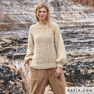 patroon breien haken dames trui herfst winter katia 6309 24 p