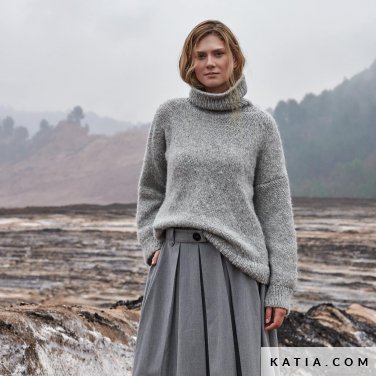 patroon breien haken dames trui herfst winter katia 6309 28 p