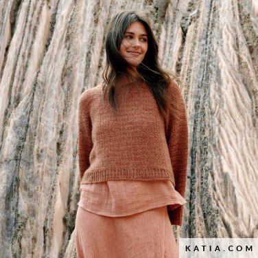 patroon breien haken dames trui herfst winter katia 6309 5 p