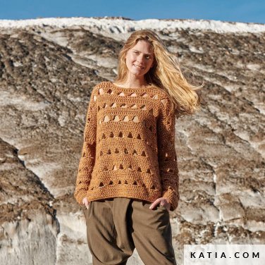 patroon breien haken dames trui herfst winter katia 6309 9 p