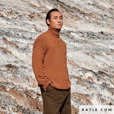patroon breien haken heren trui herfst winter katia 6309 2 p