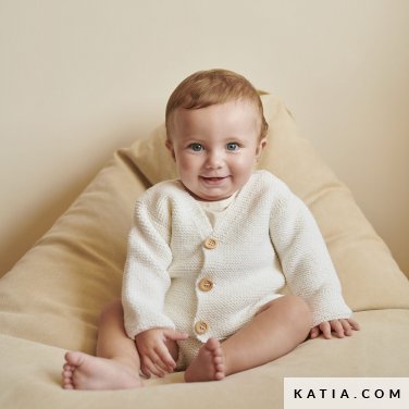 patroon breien haken baby jas herfst winter katia 6323 6 p