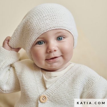 patroon breien haken baby muts herfst winter katia 6323 5 p