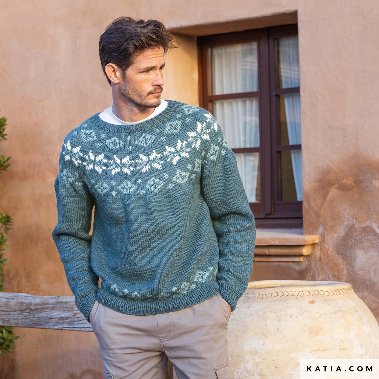 Pull Homme Hiver Noël – Col Rond, Manches Longues, Maille Douce Et Chaude – Pour Looks Décontractés Ou