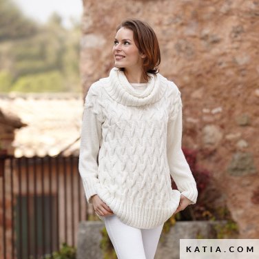 patroon breien haken dames trui herfst winter katia 6343 23 p