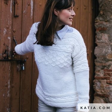 patroon breien haken dames trui herfst winter katia 6343 28 p