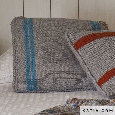 pattern knit crochet home cushion autumn winter katia 6793 17a p