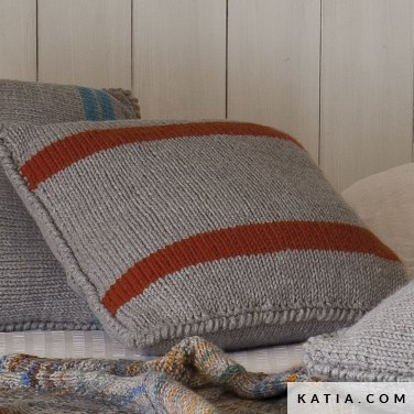 pattern knit crochet home cushion autumn winter katia 6793 17b p