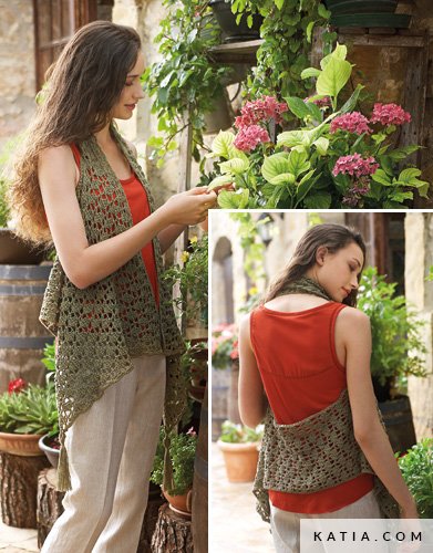 Gilet Femme Printemps Ete modeles patrons Katia