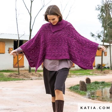 patron tricoter tricot crochet femme chale automne hiver katia 7530 28 p