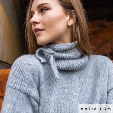 patron tricoter tricot crochet femme echarpe automne hiver katia 7530 22 p
