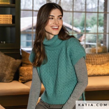 patron tricoter tricot crochet femme gilet automne hiver katia 7530 15 p