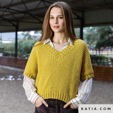 patron tricoter tricot crochet femme gilet automne hiver katia 7530 8 p