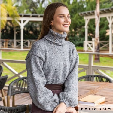 patron tricoter tricot crochet femme pull automne hiver katia 7530 23 p