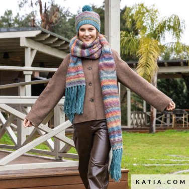 patron tricoter tricot crochet femme set automne hiver katia 7530 14 p