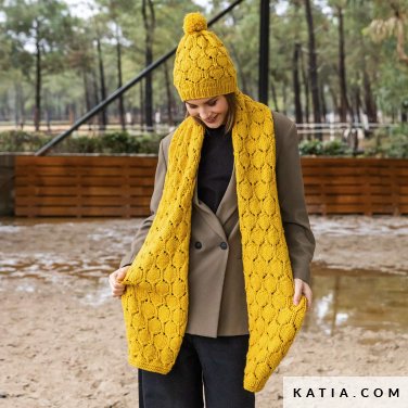 patron tricoter tricot crochet femme set automne hiver katia 7530 4 p