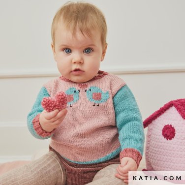 patron tricoter tricot crochet layette pull automne hiver katia 7531 10 p