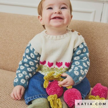 patron tricoter tricot crochet layette pull automne hiver katia 7531 19 p