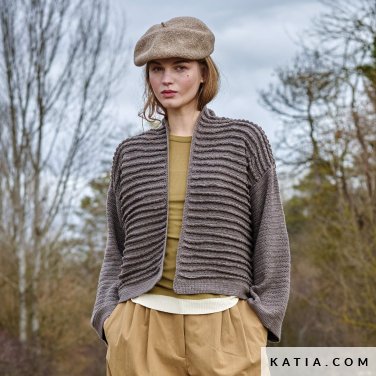 patroon breien haken dames jas herfst winter katia 7533 21a p