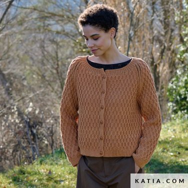 patroon breien haken dames jas herfst winter katia 7533 9 p