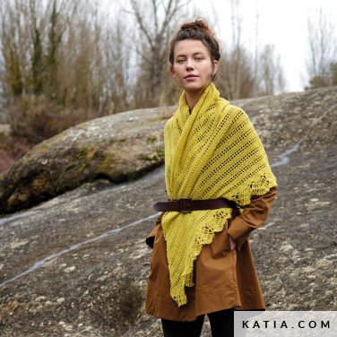 patroon breien haken dames stola herfst winter katia 7533 13 p