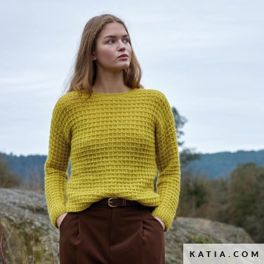 patroon breien haken dames trui herfst winter katia 7533 12 p