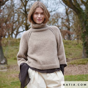 patroon breien haken dames trui herfst winter katia 7533 17a p