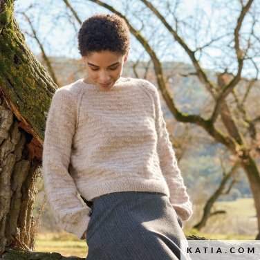 patroon breien haken dames trui herfst winter katia 7533 2 p