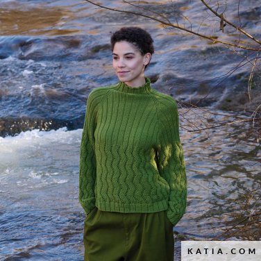 patroon breien haken dames trui herfst winter katia 7533 23 p