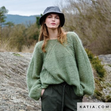 patroon breien haken dames trui herfst winter katia 7533 25 p