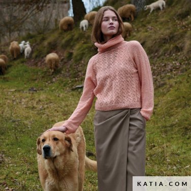 patroon breien haken dames trui herfst winter katia 7533 8a p