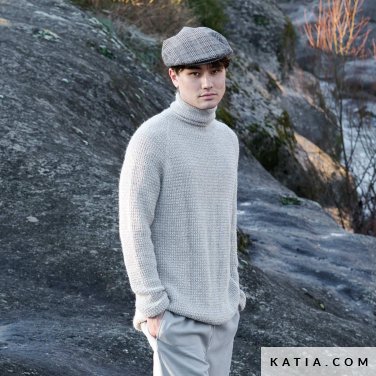 patroon breien haken heren trui herfst winter katia 7533 29 p