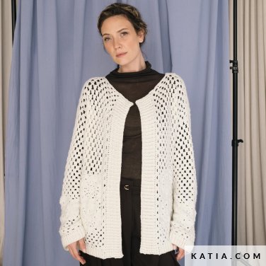 patroon breien haken dames jas herfst winter katia 7534 15 p