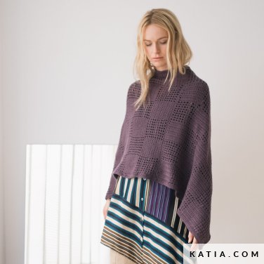 patroon breien haken dames stola herfst winter katia 7534 13 p