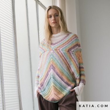 patroon breien haken dames stola herfst winter katia 7534 14 p