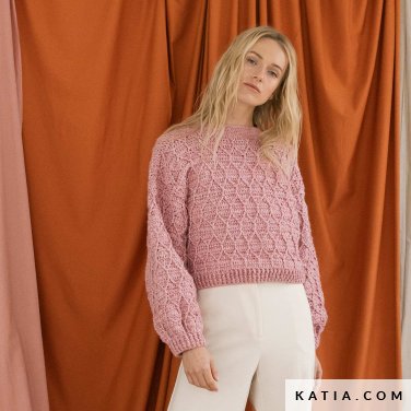 patroon breien haken dames trui herfst winter katia 7534 10 p