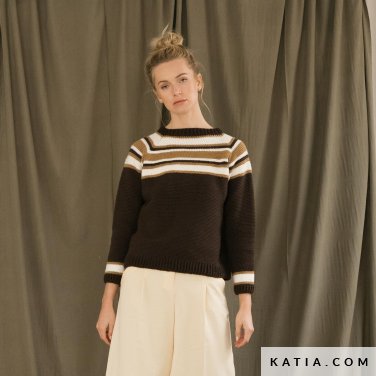 patroon breien haken dames trui herfst winter katia 7534 17 p