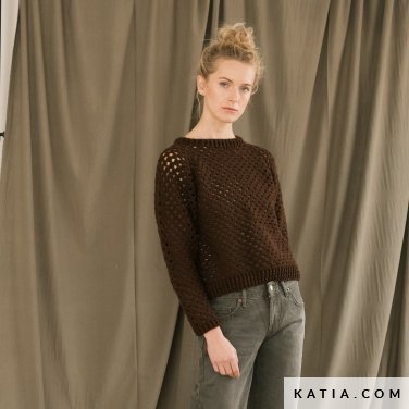 patroon breien haken dames trui herfst winter katia 7534 19 p