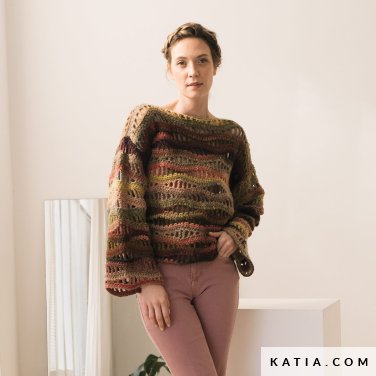 patroon breien haken dames trui herfst winter katia 7534 20 p